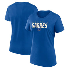 Buffalo Sabres Logo Athletic Women's Launch Scoop Neck T-Shirt Royal