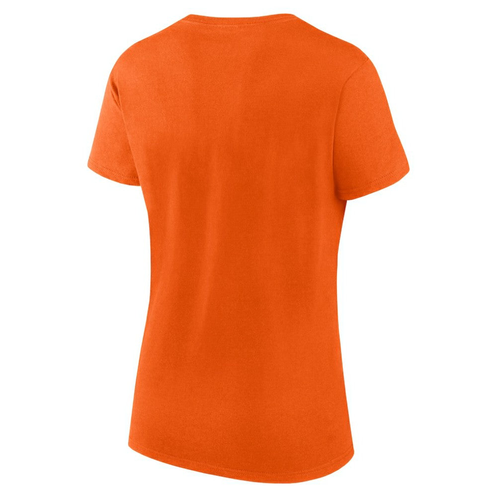 Philadelphia Flyers Logo Athletic Women's Launch Scoop Neck T-Shirt Orange