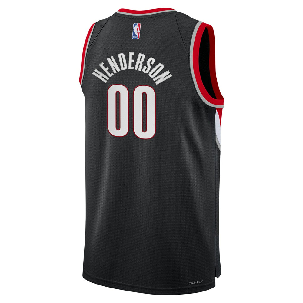 Scoot Henderson Portland Trail Blazers Youth Swingman Jersey - Icon Edition - Black