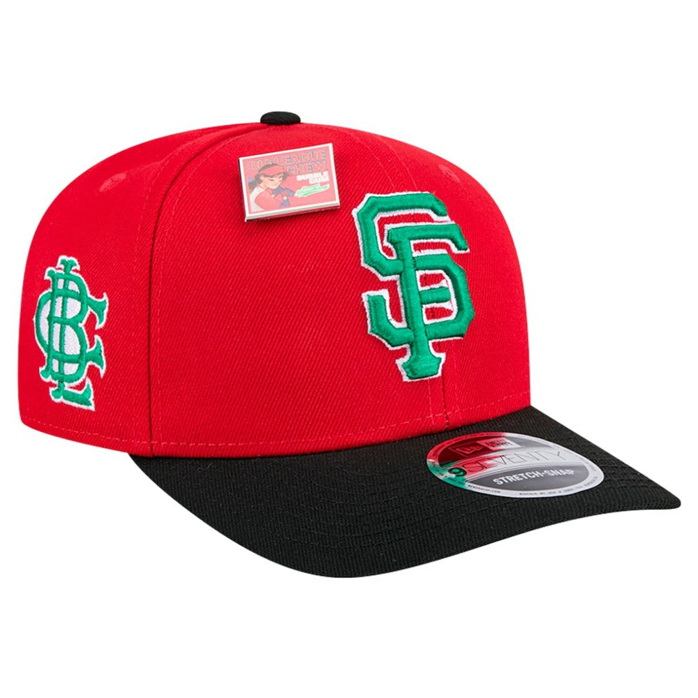 San Francisco Giants 2024 Big League Chew Flavor Pack 9SEVENTY Adjustable Hat Red/Black | New Era