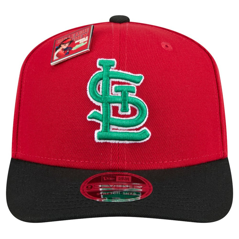St. Louis Cardinals 2024 Big League Chew Flavor Pack 9SEVENTY Adjustable Hat Red/Black | New Era