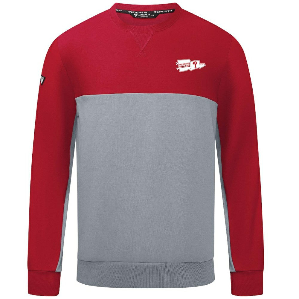 Philadelphia Phillies Levelwear  Legacy Rafters Pullover Sweatshirt Red