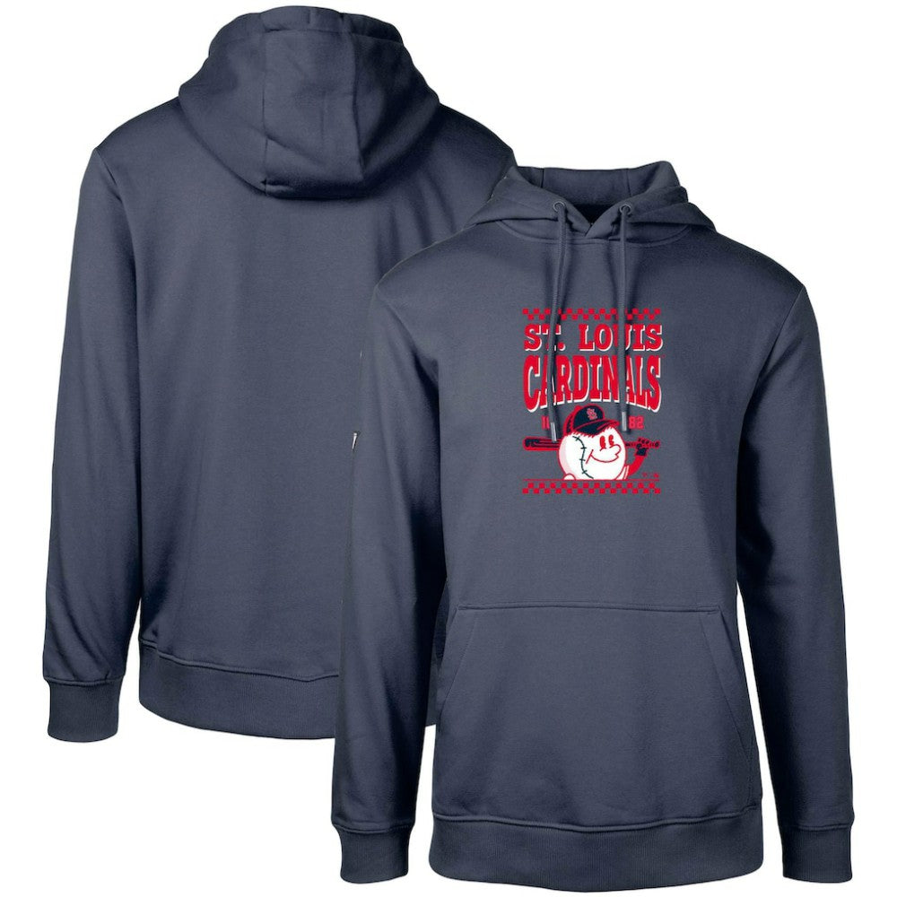 St. Louis Cardinals Levelwear  Podium Inaugural Pullover Hoodie Navy