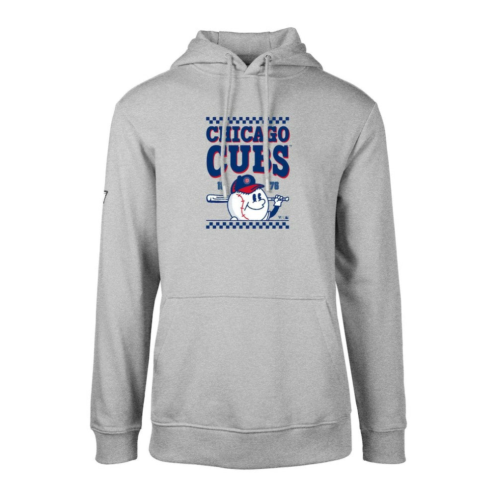 Chicago Cubs Levelwear  Podium Inaugural Pullover Hoodie Gray