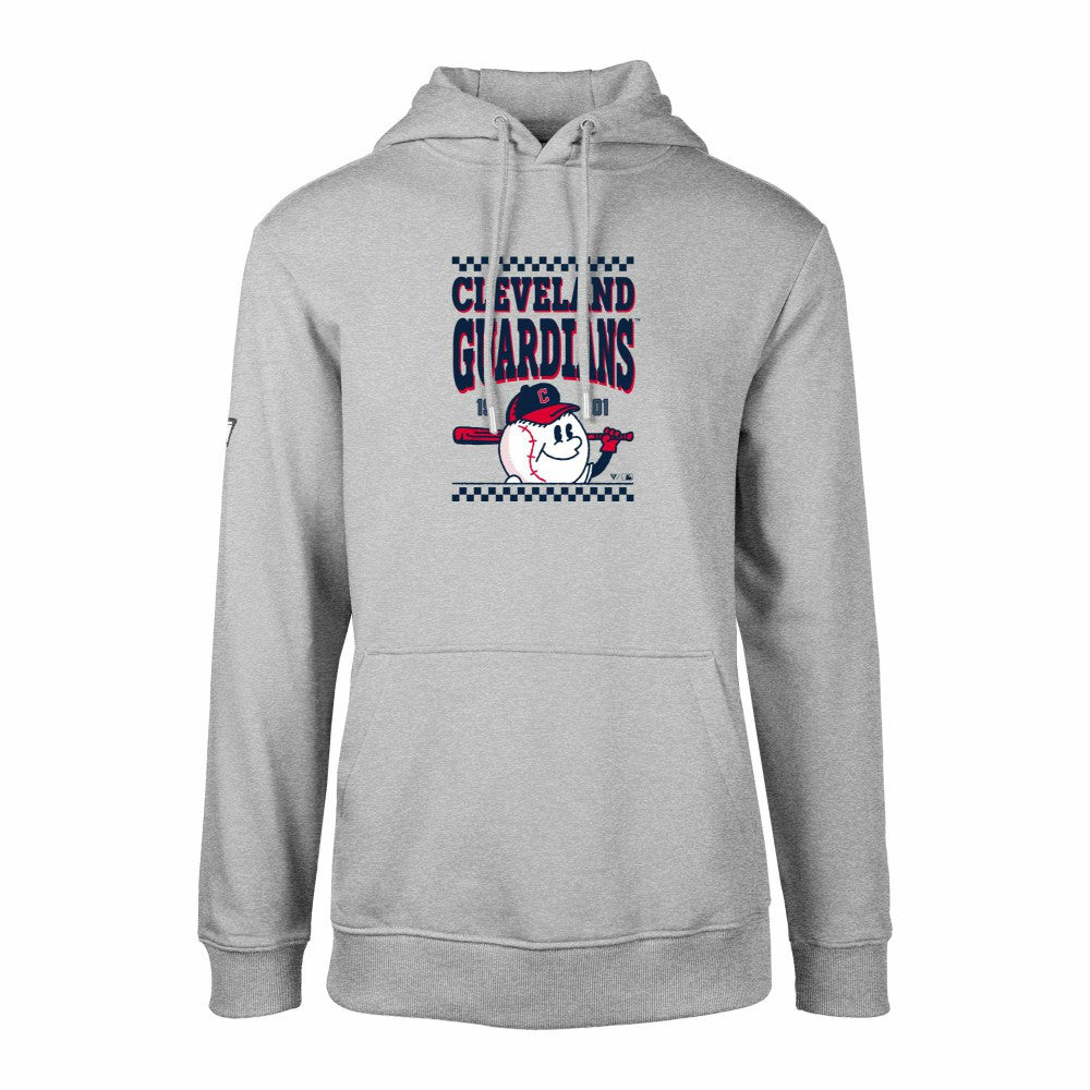 Cleveland Guardians Levelwear  Podium Inaugural Pullover Hoodie Gray