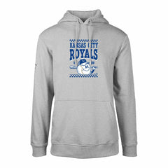 Kansas City Royals Levelwear  Podium Inaugural Pullover Hoodie Gray