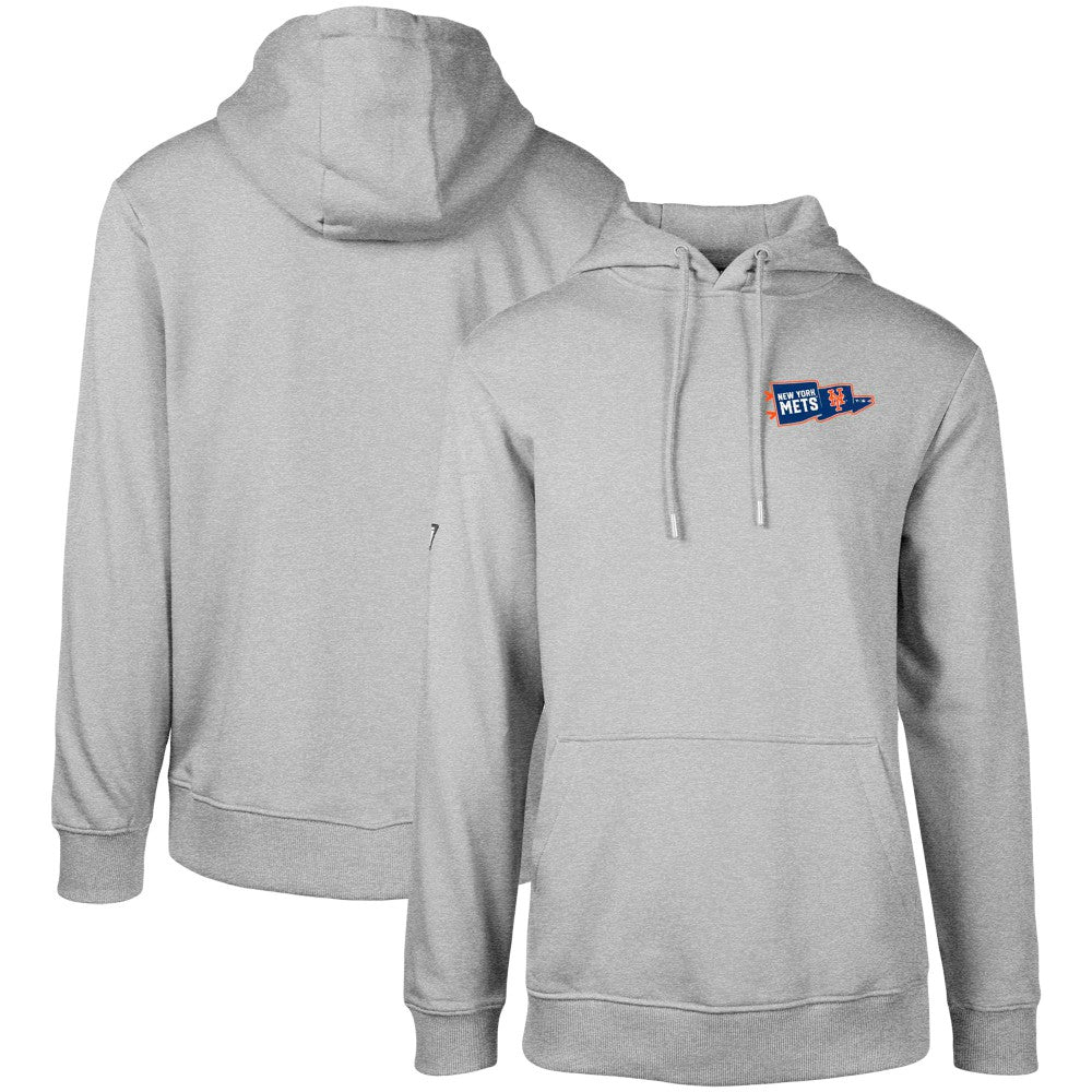 New York Mets Levelwear  Podium Rafters Pullover Hoodie Gray