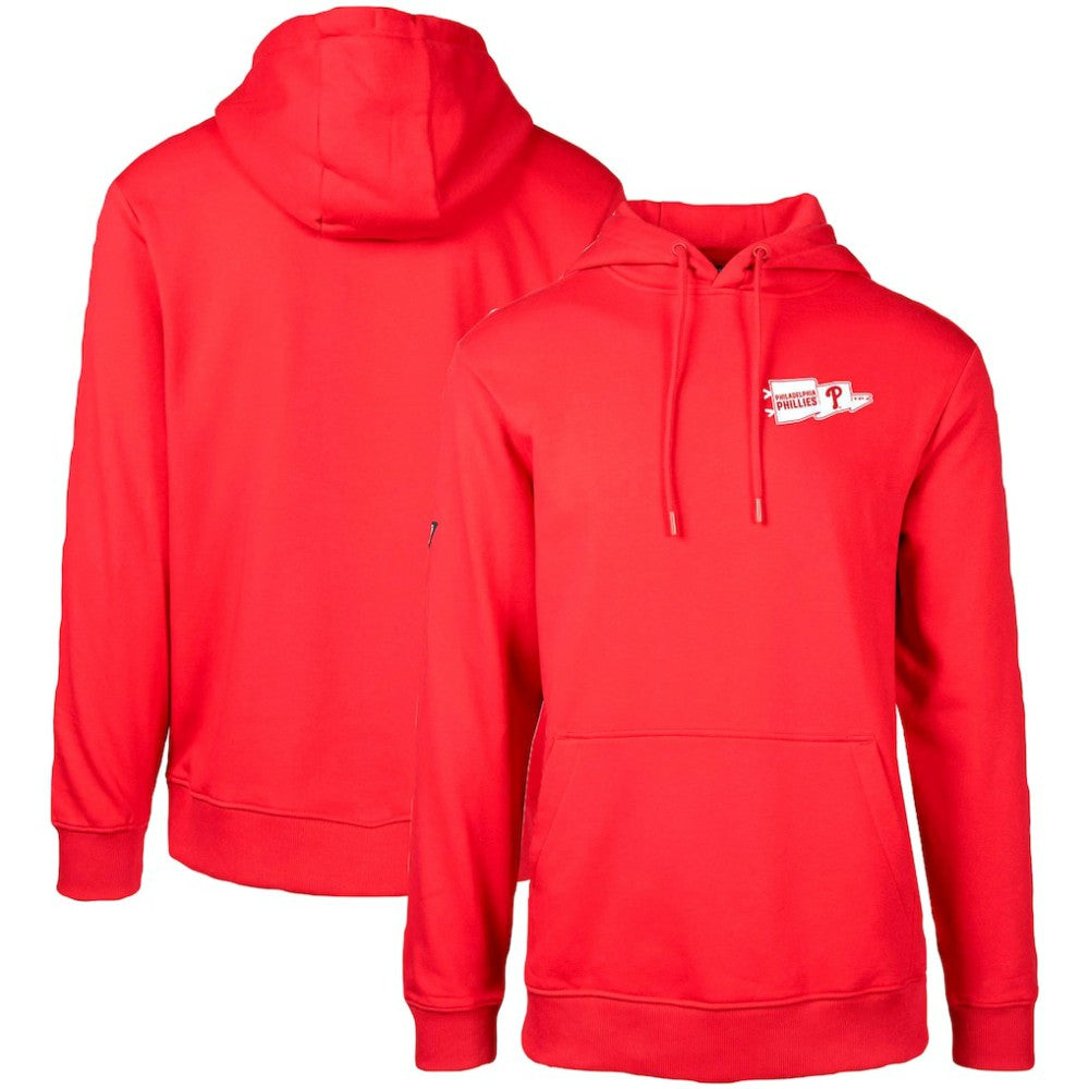 Philadelphia Phillies Levelwear  Podium Rafters Pullover Hoodie Red