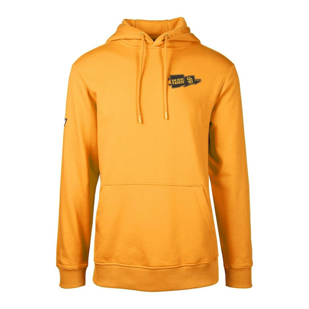 San Diego Padres Levelwear  Podium Rafters Pullover Hoodie Gold