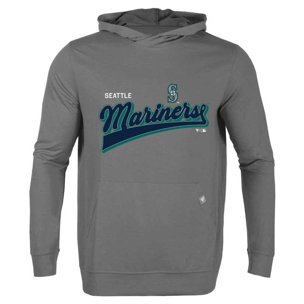 Seattle Mariners Levelwear  Relay 2.0 Retro Pullover Hoodie Gray