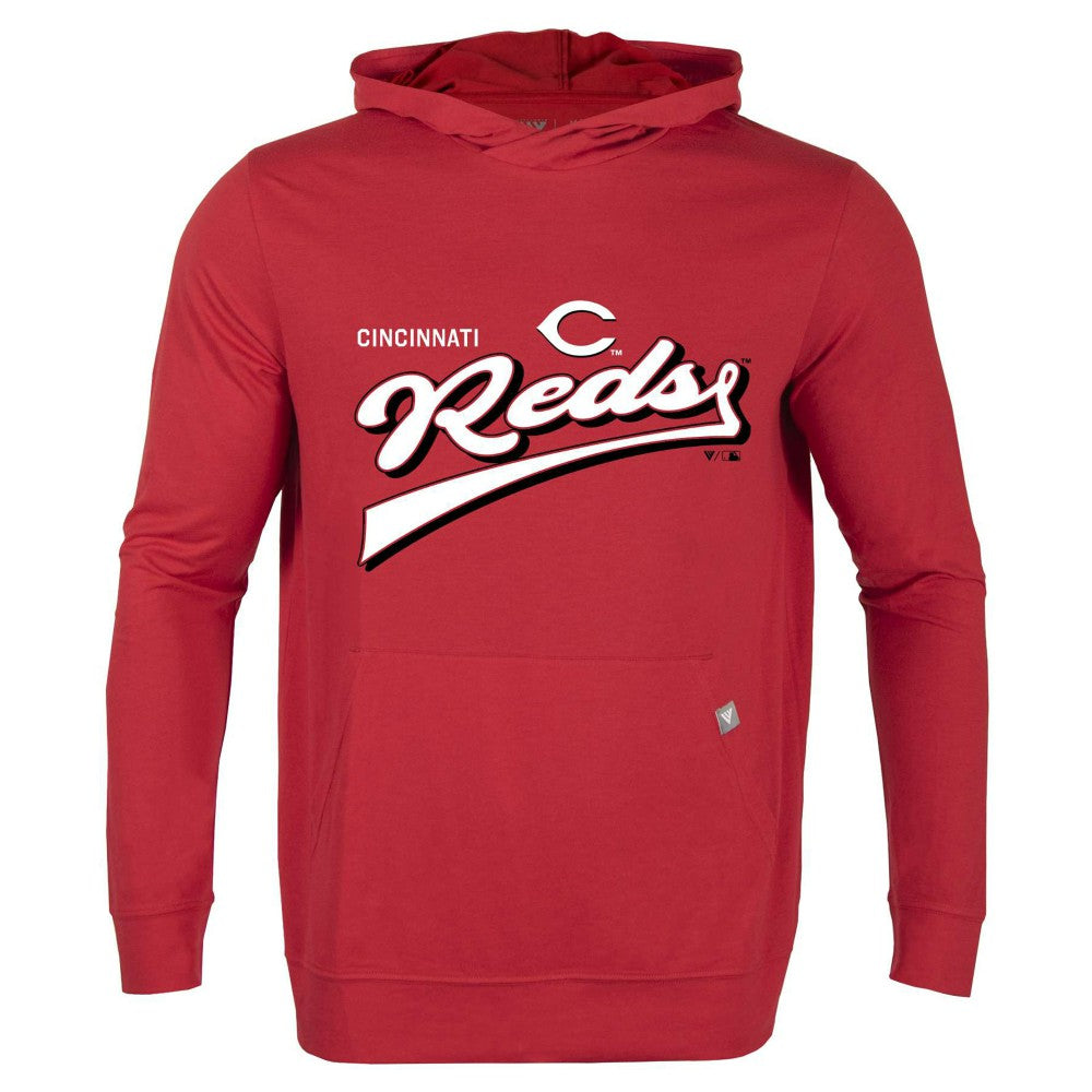Cincinnati Reds Levelwear  Relay 2.0 Retro Pullover Hoodie Red