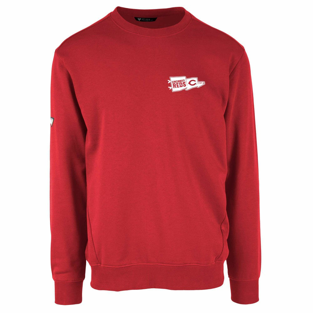 Cincinnati Reds Levelwear  Zane Rafters Pullover Sweatshirt Red