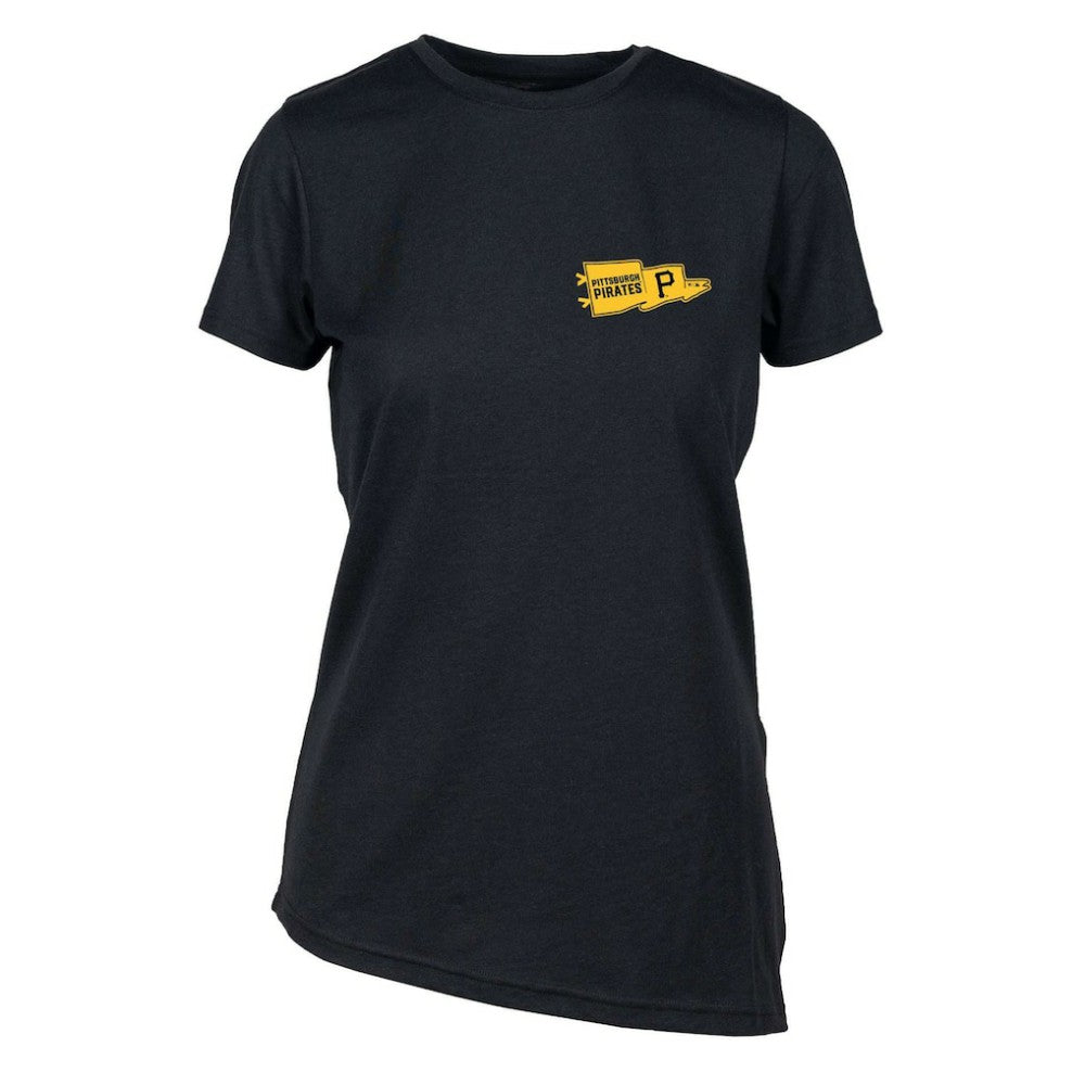Pittsburgh Pirates Levelwear Women's  Birch Rafters T-Shirt Black
