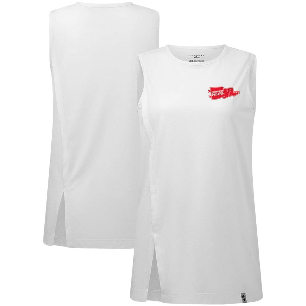 Philadelphia Phillies Levelwear Women's  Influx Rafters Tank Top White