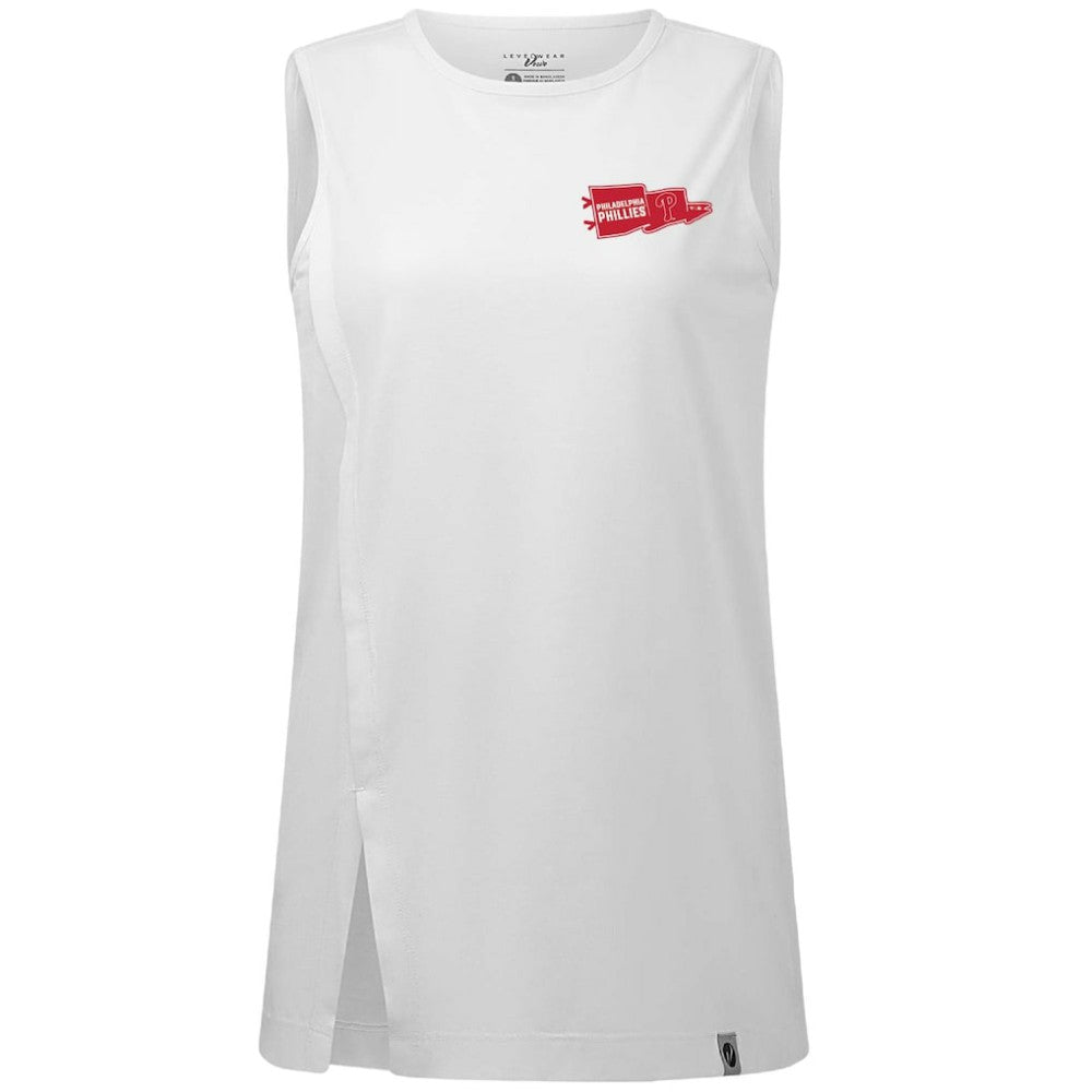 Philadelphia Phillies Levelwear Women's  Influx Rafters Tank Top White