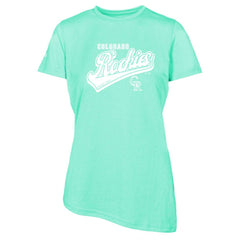 Colorado Rockies Levelwear Women's  Birch Sweep T-Shirt Mint