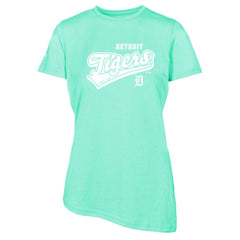 Detroit Tigers Levelwear Women's  Birch Sweep T-Shirt Mint