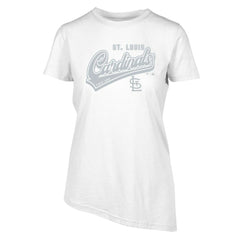 St. Louis Cardinals Levelwear Women's  Birch Sweep T-Shirt White
