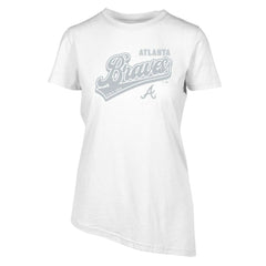 Atlanta Braves Levelwear Women's  Birch Sweep T-Shirt White