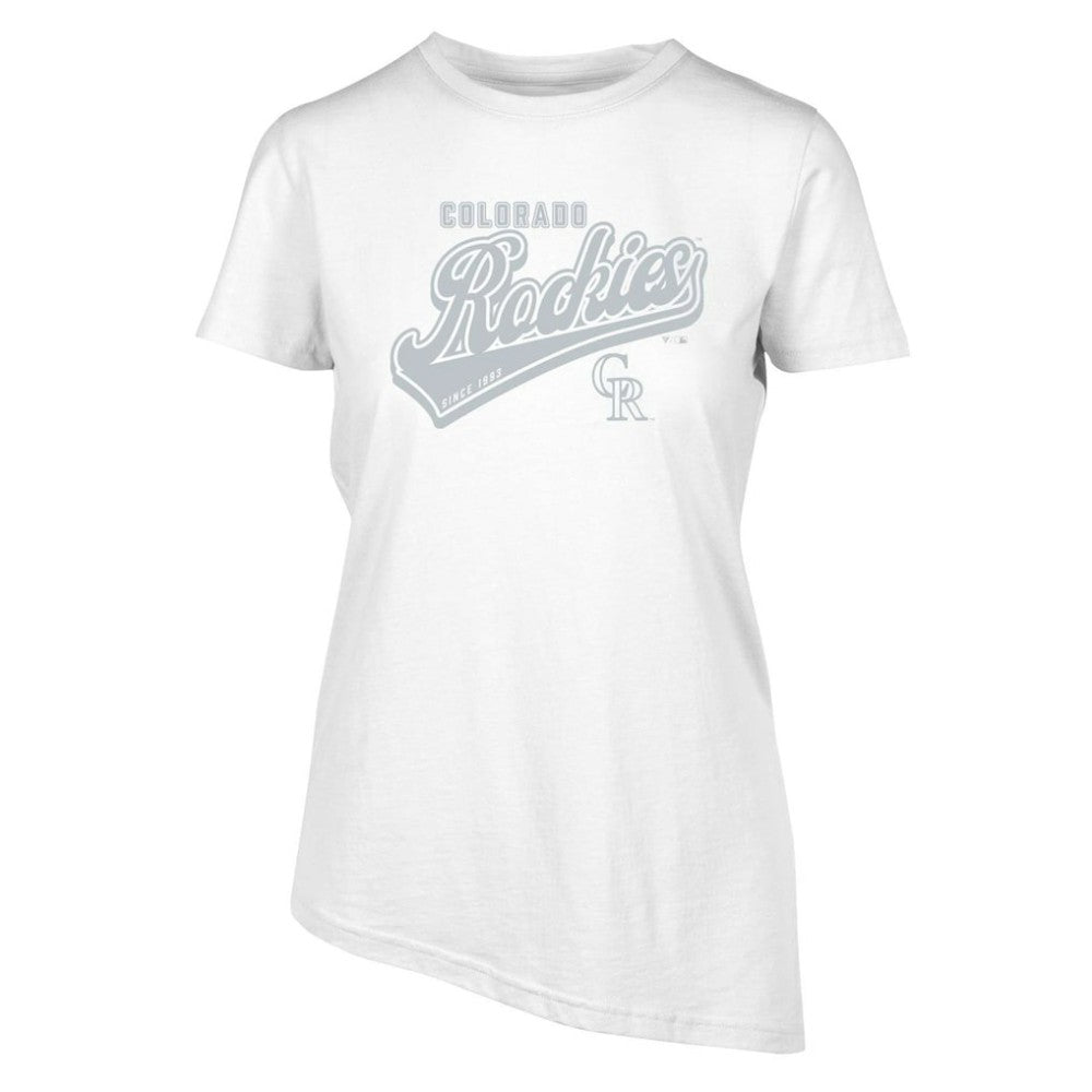 Colorado Rockies Levelwear Women's  Birch Sweep T-Shirt White