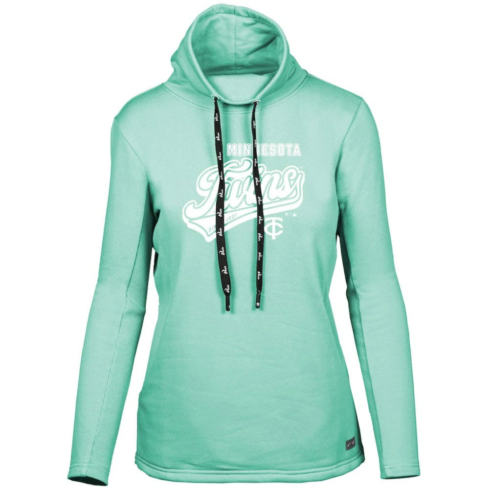 Minnesota Twins Levelwear Women's  Loop Sweep Pullover Sweatshirt Mint