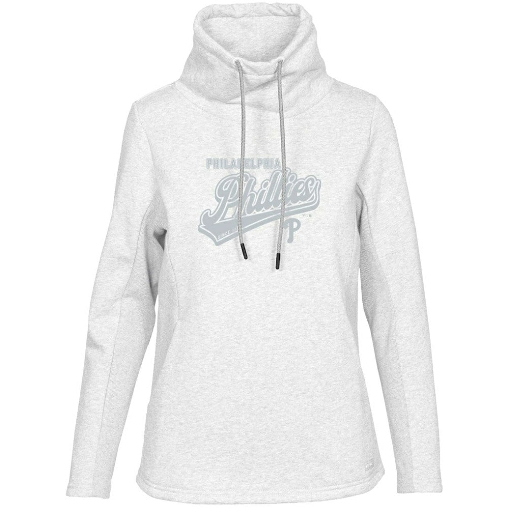 Philadelphia Phillies Levelwear Women's  Loop Sweep Pullover Sweatshirt White