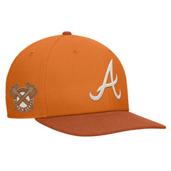 Atlanta Braves Pro Dunk Performance Snapback Hat Orange | Nike