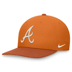 Atlanta Braves Pro Dunk Performance Snapback Hat Orange | Nike
