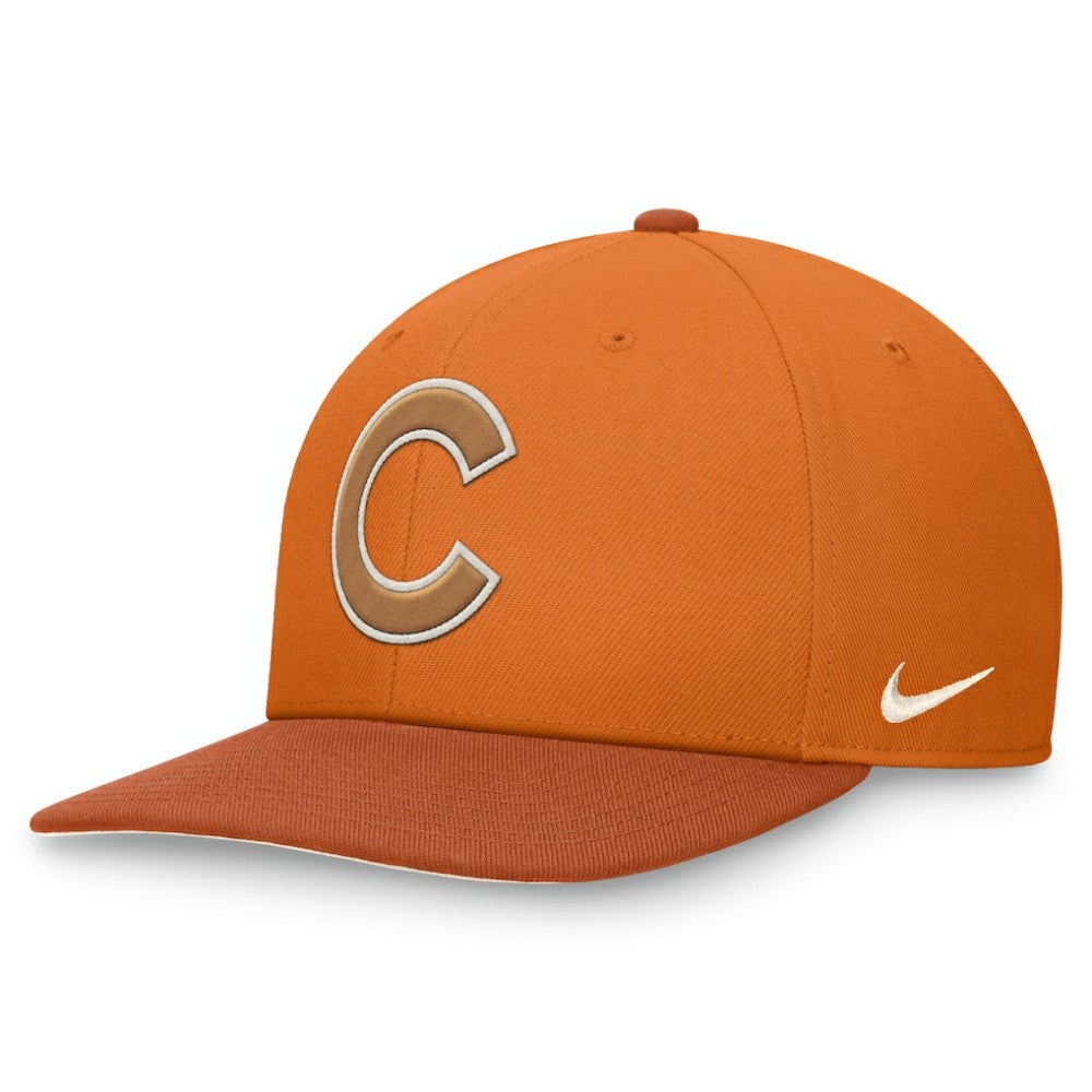 Chicago Cubs Pro Dunk Performance Snapback Hat Orange | Nike