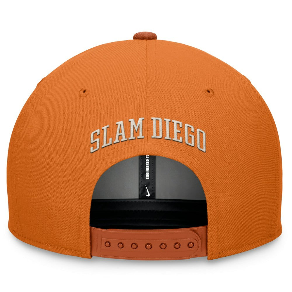 San Diego Padres Pro Dunk Performance Snapback Hat Orange | Nike