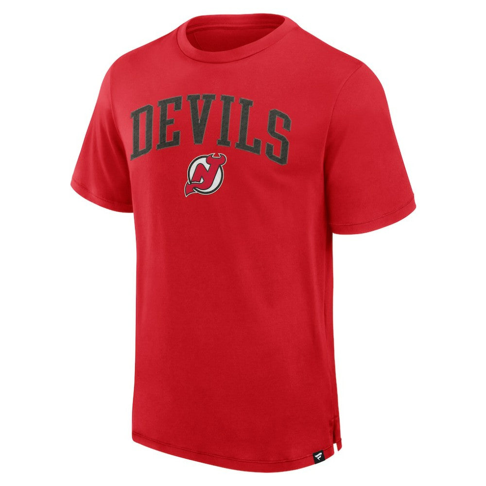 New Jersey Devils Fanatics Elevated Pima T-Shirt Red