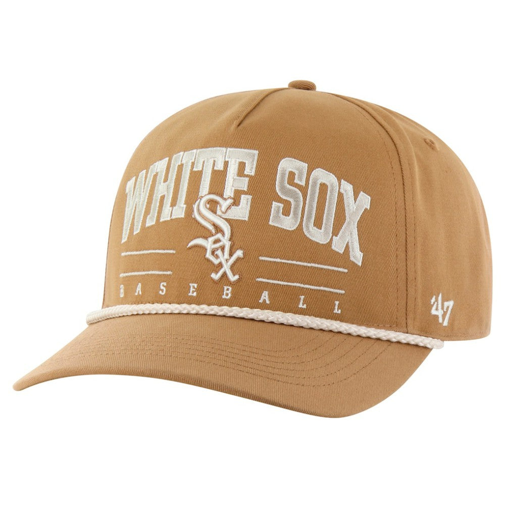 Chicago White Sox Neutral Roscoe Rope Hitch Adjustable Hat Brown | 47 brand