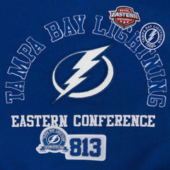 Tampa Bay Lightning Pro Standard Women's Area Code Cropped Pullover Sweatshirt Blue