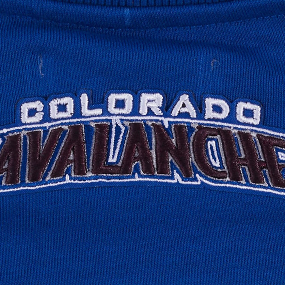 Colorado Avalanche Pro Standard Women's Area Code Cropped Pullover Sweatshirt Blue