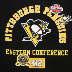 Pittsburgh Penguins Pro Standard Women's Area Code Cropped Pullover Sweatshirt Black
