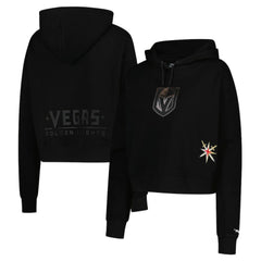 Vegas Golden Knights Pro Standard Women's Jewels Cropped Pullover Hoodie Black