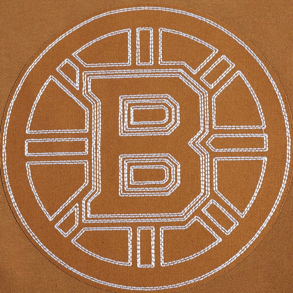 Boston Bruins Pro Standard Paint the City Pullover Sweatshirt Brown