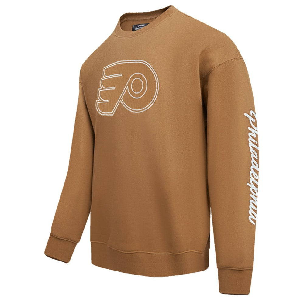 Philadelphia Flyers Pro Standard Paint the City Pullover Sweatshirt Brown