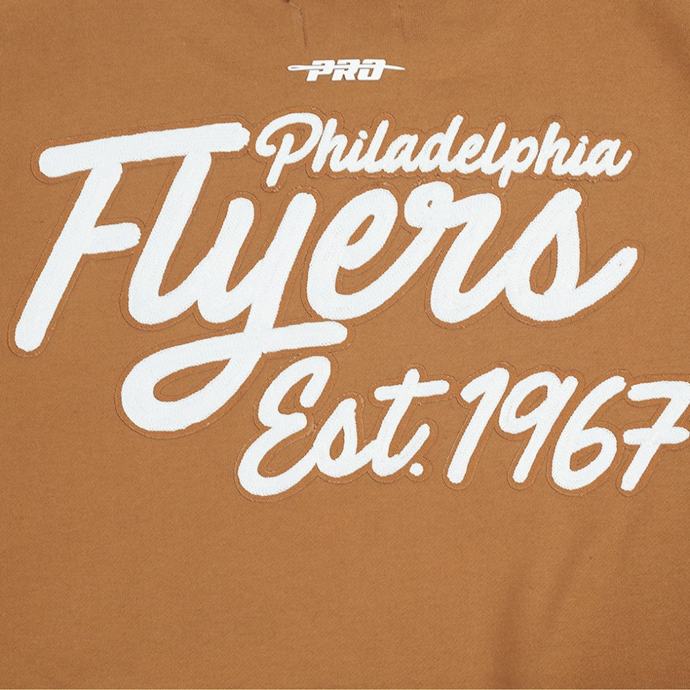 Philadelphia Flyers Pro Standard Paint the City Pullover Sweatshirt Brown