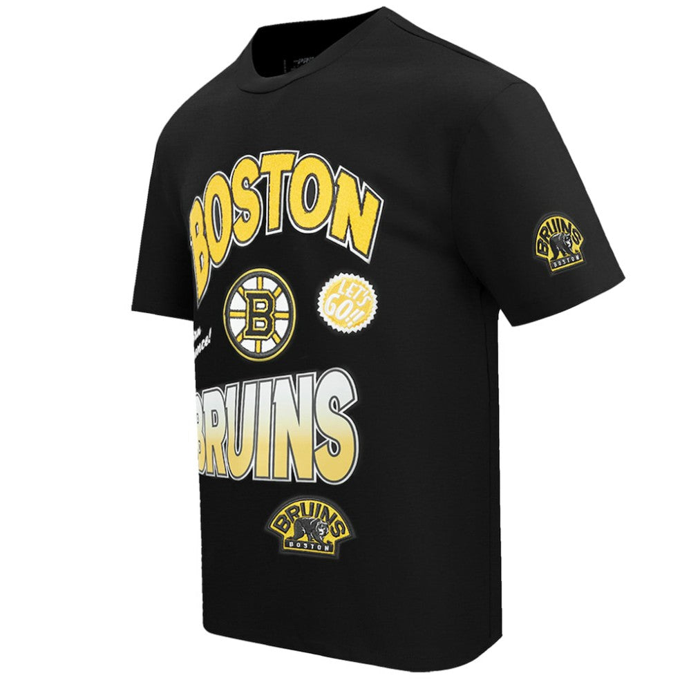 Boston Bruins Pro Standard Turn It Up T-Shirt Black