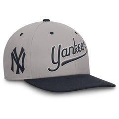 New York Yankees Cooperstown Collection Pro Performance Snapback Hat Gray/Navy | Nike