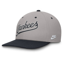 New York Yankees Cooperstown Collection Pro Performance Snapback Hat Gray/Navy | Nike