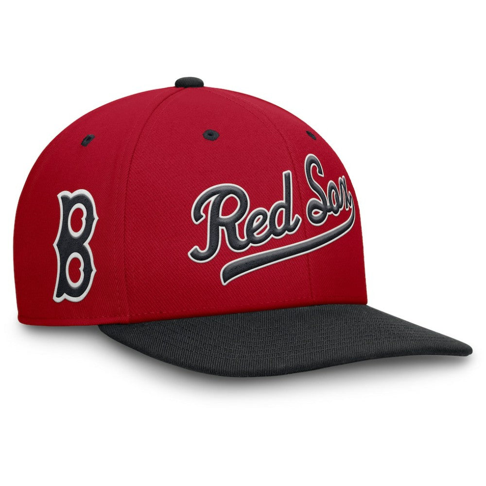 Boston Red Sox Cooperstown Collection Pro Performance Snapback Hat Red/Navy | Nike