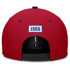 Atlanta Braves Cooperstown Collection Pro Performance Snapback Hat Red/Navy | Nike