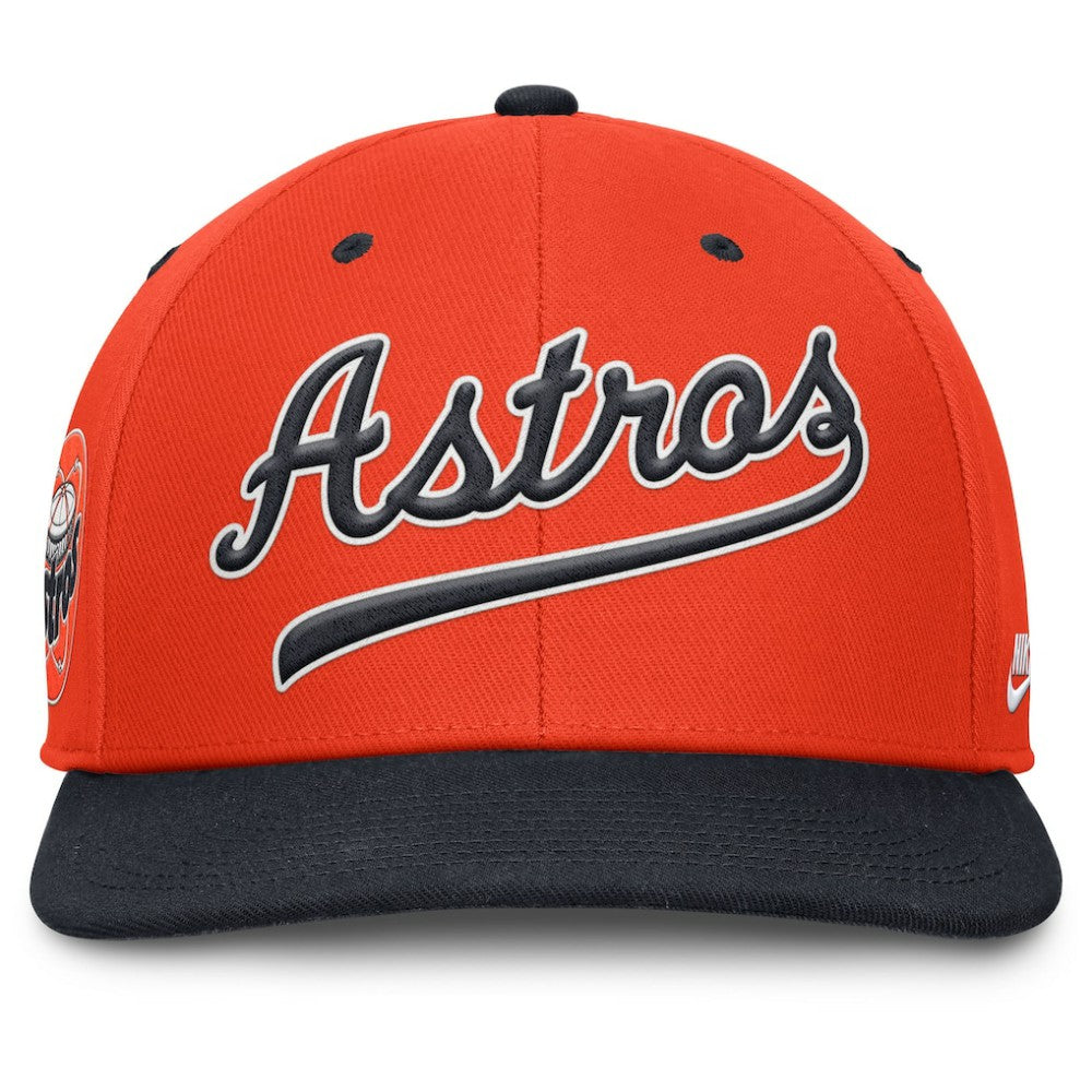 Houston Astros Cooperstown Collection Pro Performance Snapback Hat Orange/Navy | Nike