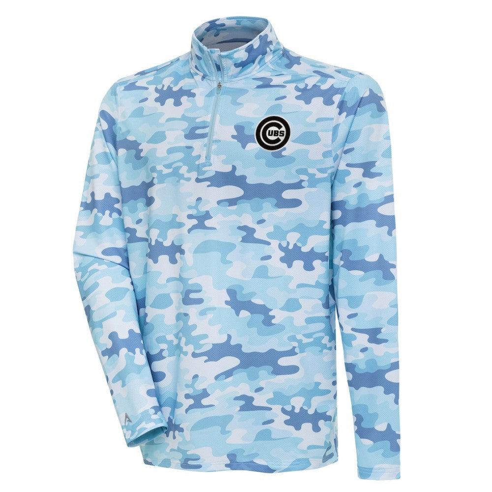 Chicago Cubs Antigua Discord Quarter-Zip Sweatshirt White