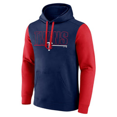 Minnesota Twins Outline Fleece Pullover Hoodie Navy