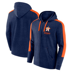 Houston Astros Gains Fleece Full-Zip Hoodie Heather Navy