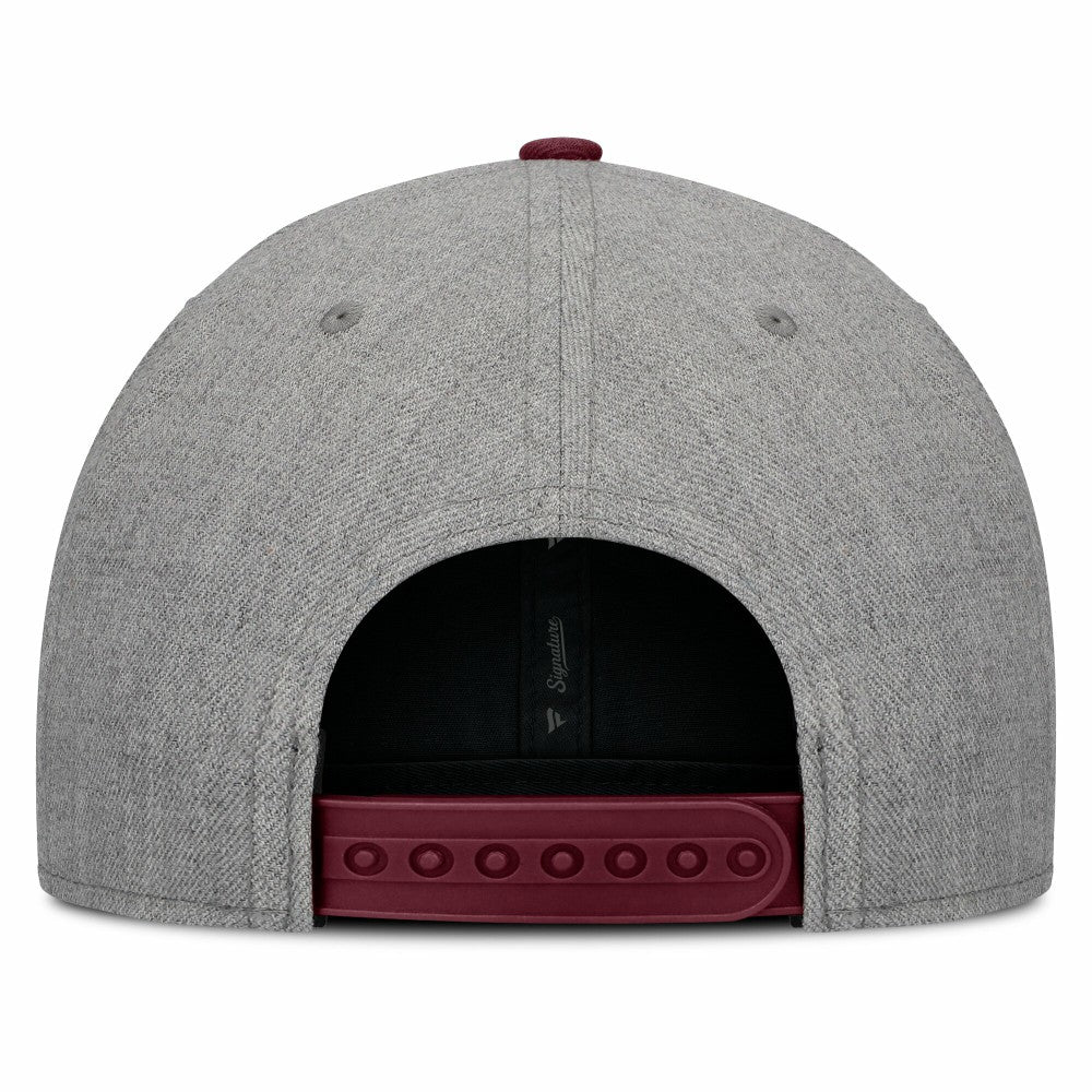 Los Angeles Dodgers Elements Felt Chainstitch Snapback Hat Gray/Maroon