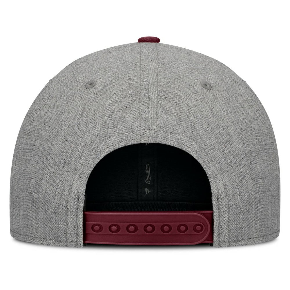 Boston Red Sox Elements Felt Chainstitch Snapback Hat Gray/Maroon